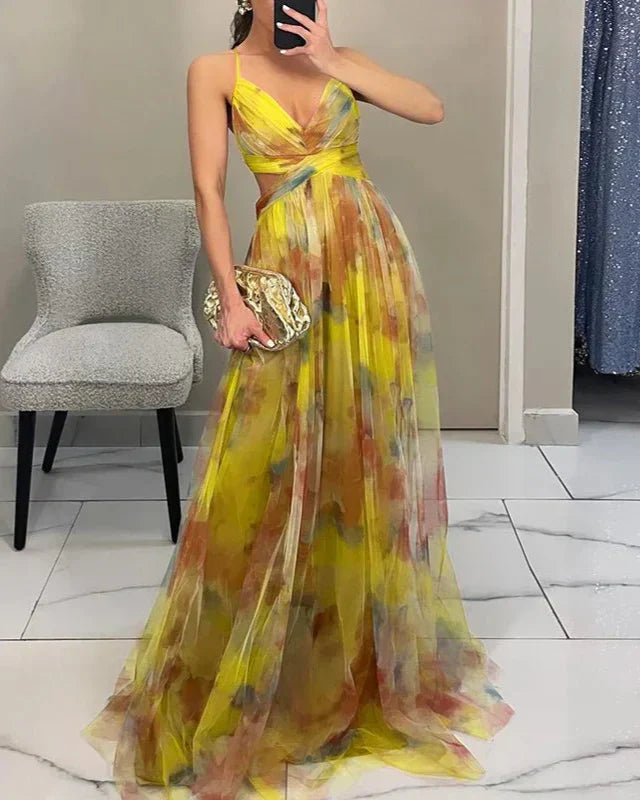 Jaycee - Stylish Warm Printed Maxi Floral Dress
