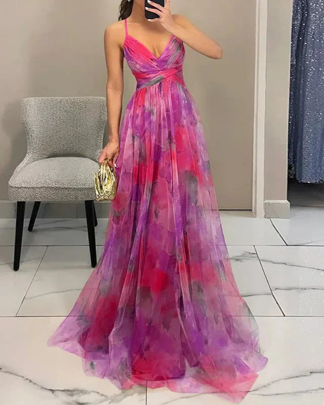 Jaycee - Stylish Warm Printed Maxi Floral Dress