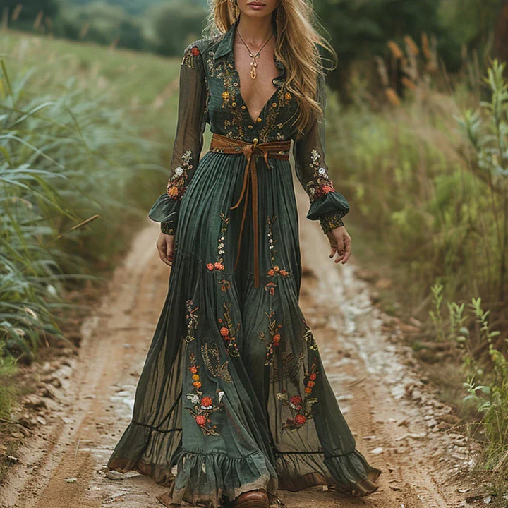 Paityn - Romantic Floral Maxi Dress