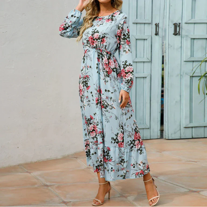 Remi - Romantic Long Sleeve Maxi Floral Dress