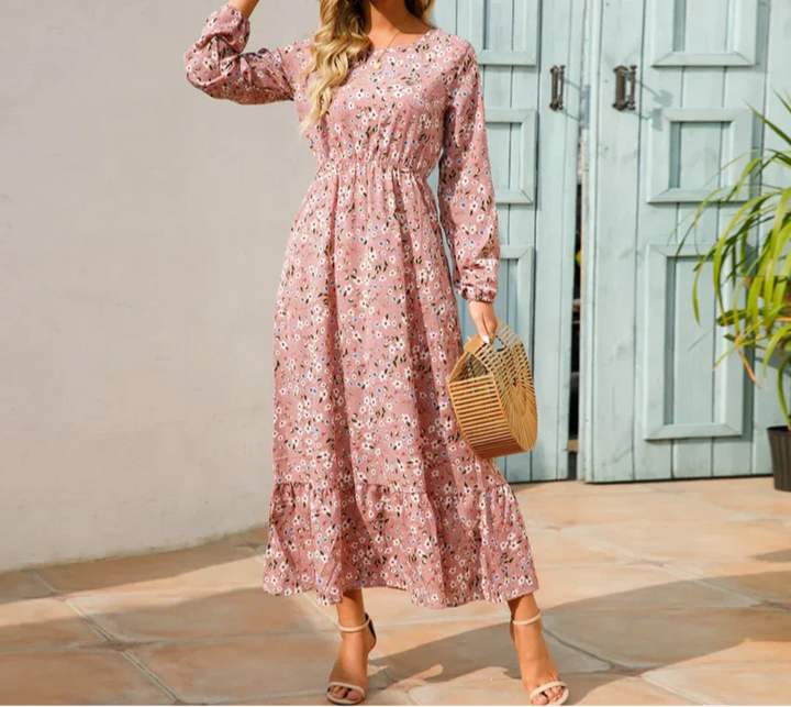 Remi - Romantic Long Sleeve Maxi Floral Dress