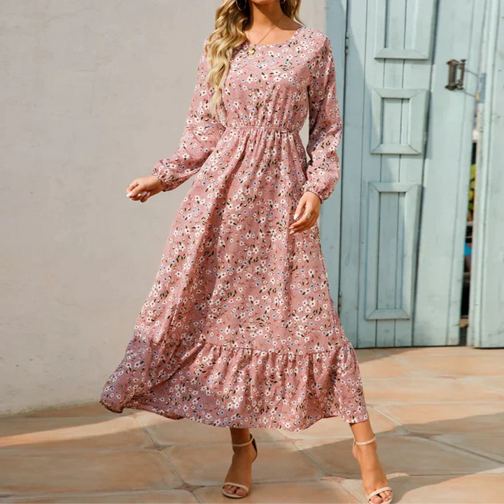 Remi - Romantic Long Sleeve Maxi Floral Dress