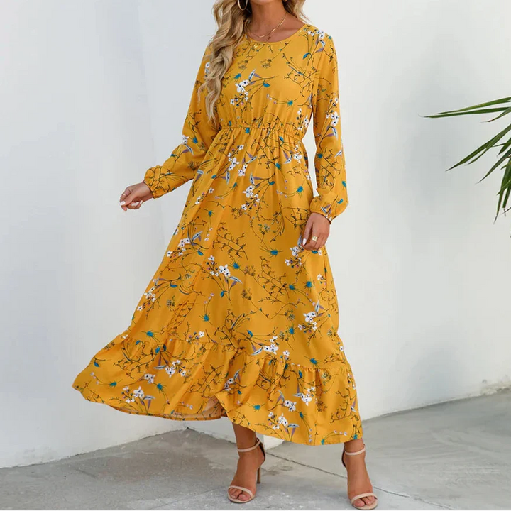 Remi - Romantic Long Sleeve Maxi Floral Dress