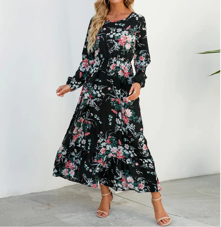 Remi - Romantic Long Sleeve Maxi Floral Dress