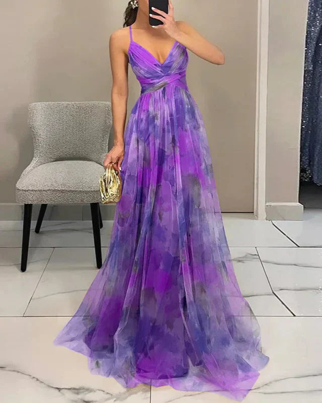 Jaycee - Stylish Warm Printed Maxi Floral Dress