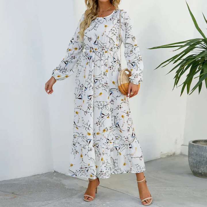 Remi - Romantic Long Sleeve Maxi Floral Dress