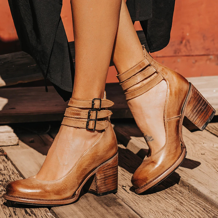 Carra - Block Heel Ankle Shoes