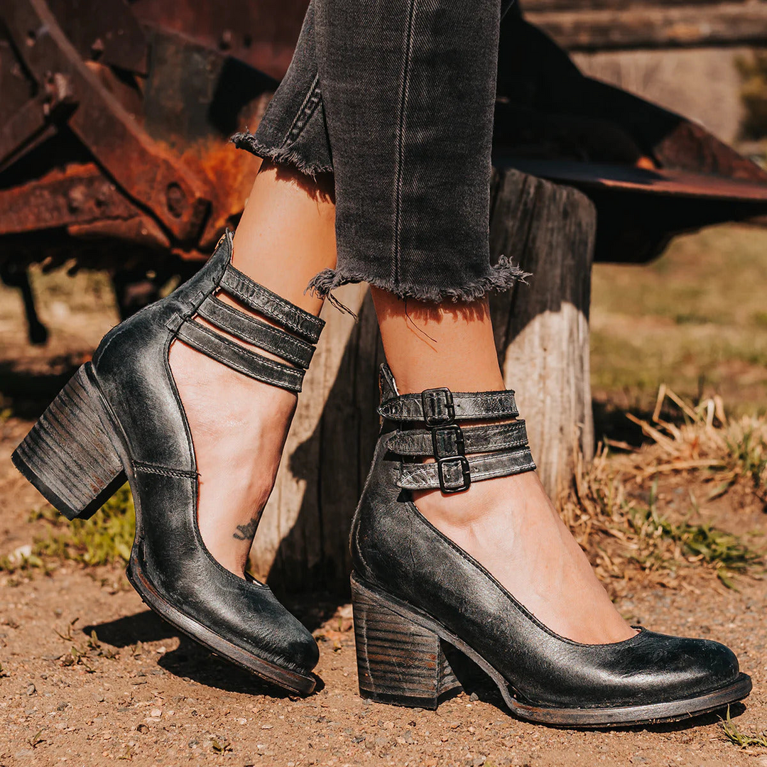 Carra - Block Heel Ankle Shoes