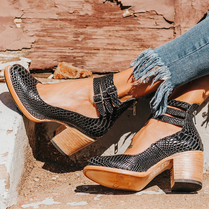 Carra - Block Heel Ankle Shoes
