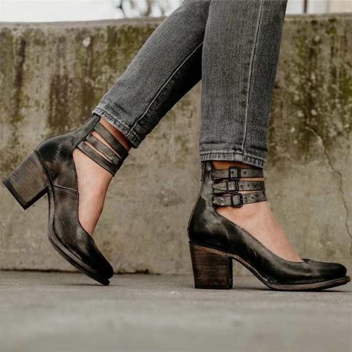 Carra - Block Heel Ankle Shoes