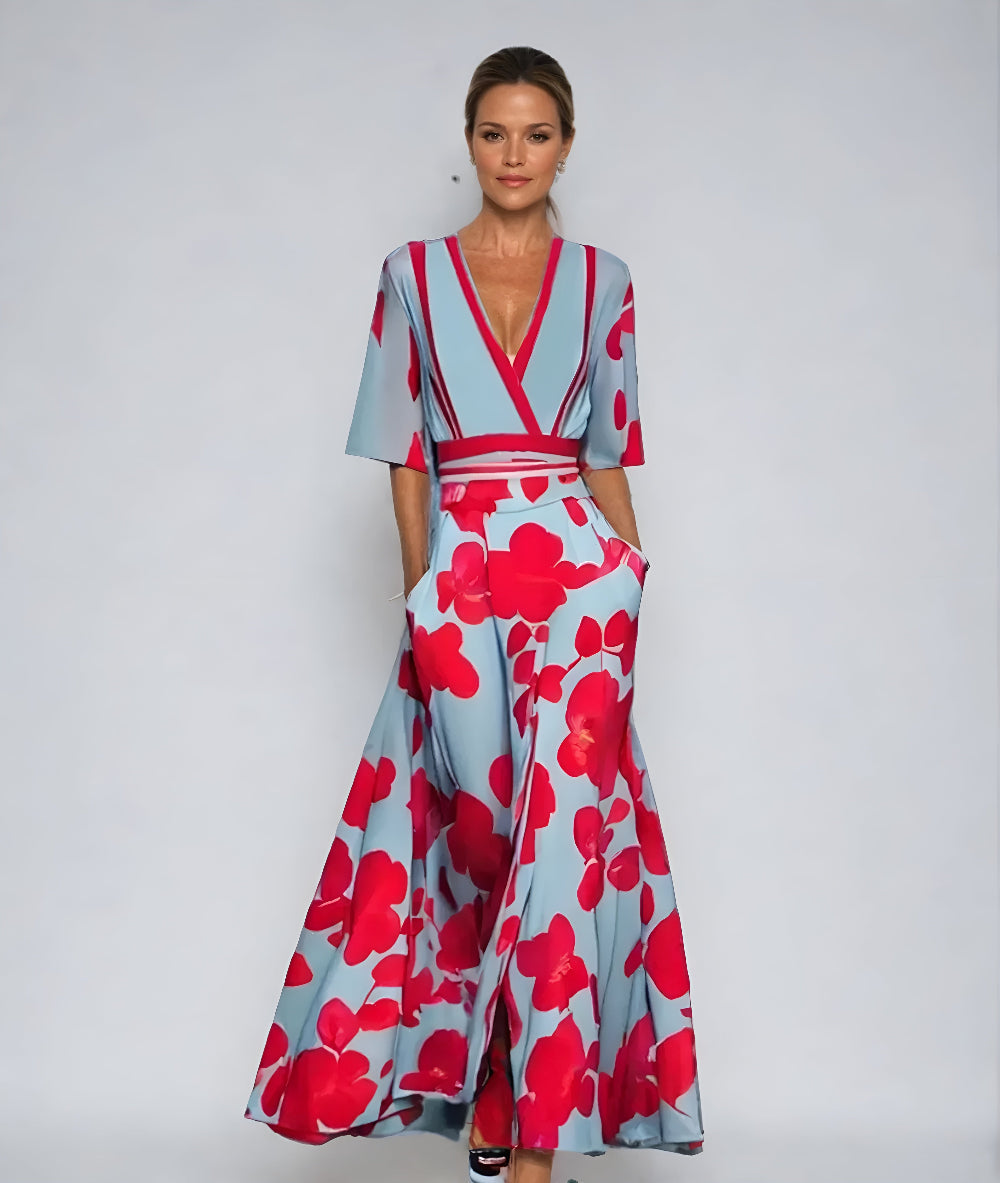 Scarlet - Romantic Maxi Floral Dress