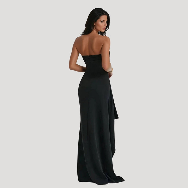 Dixie - Elegant Wedding Guest Strapless Dress | Maxi