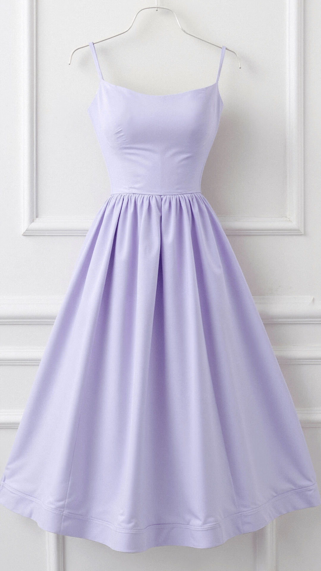Charli - Warm Ascot Neck White Midi Dress