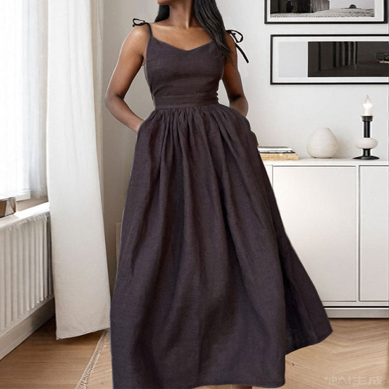 Destiny - Stylish Warm Open Back Slit White Midi Dress