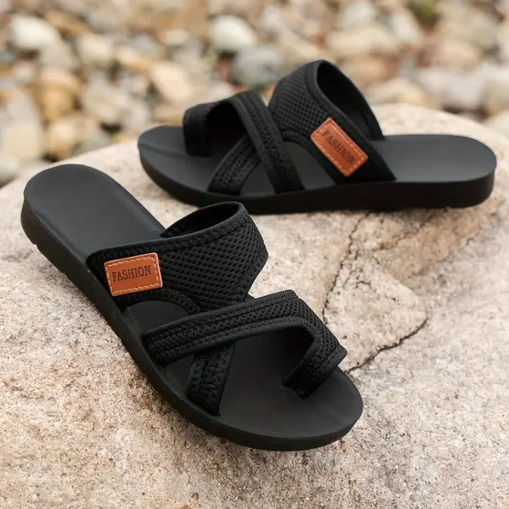 Everleigh - Stylish Warm Cross Strap Orthopedic Sandals