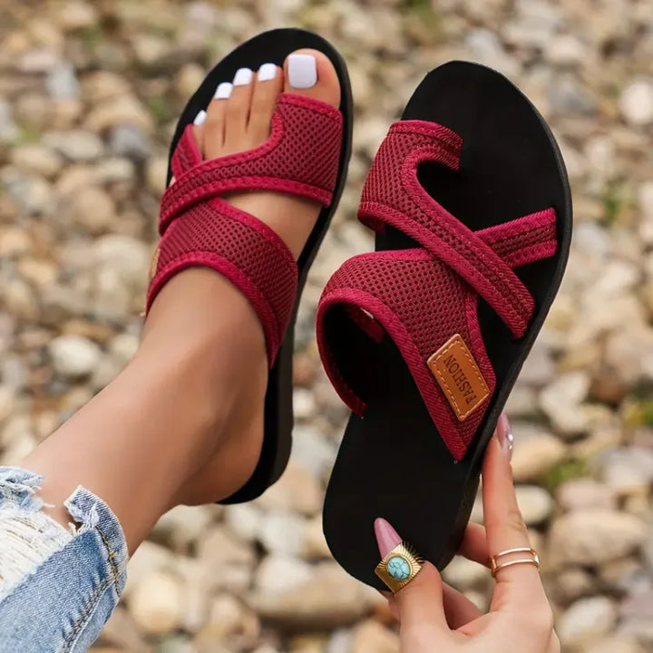 Everleigh - Stylish Warm Cross Strap Orthopedic Sandals