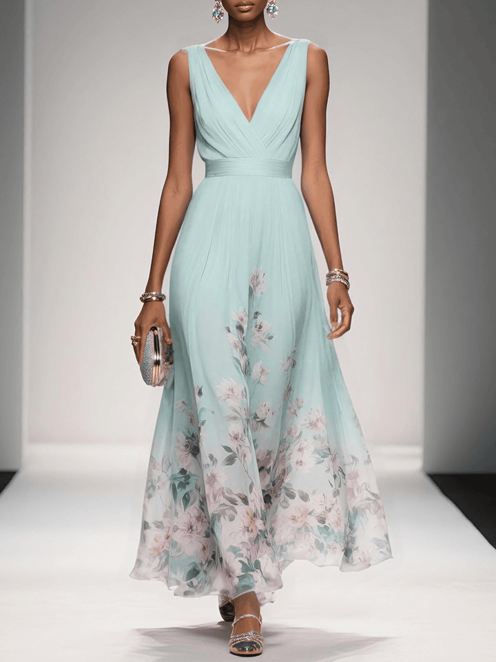 Alys - Floral Print Wedding Guest Dress