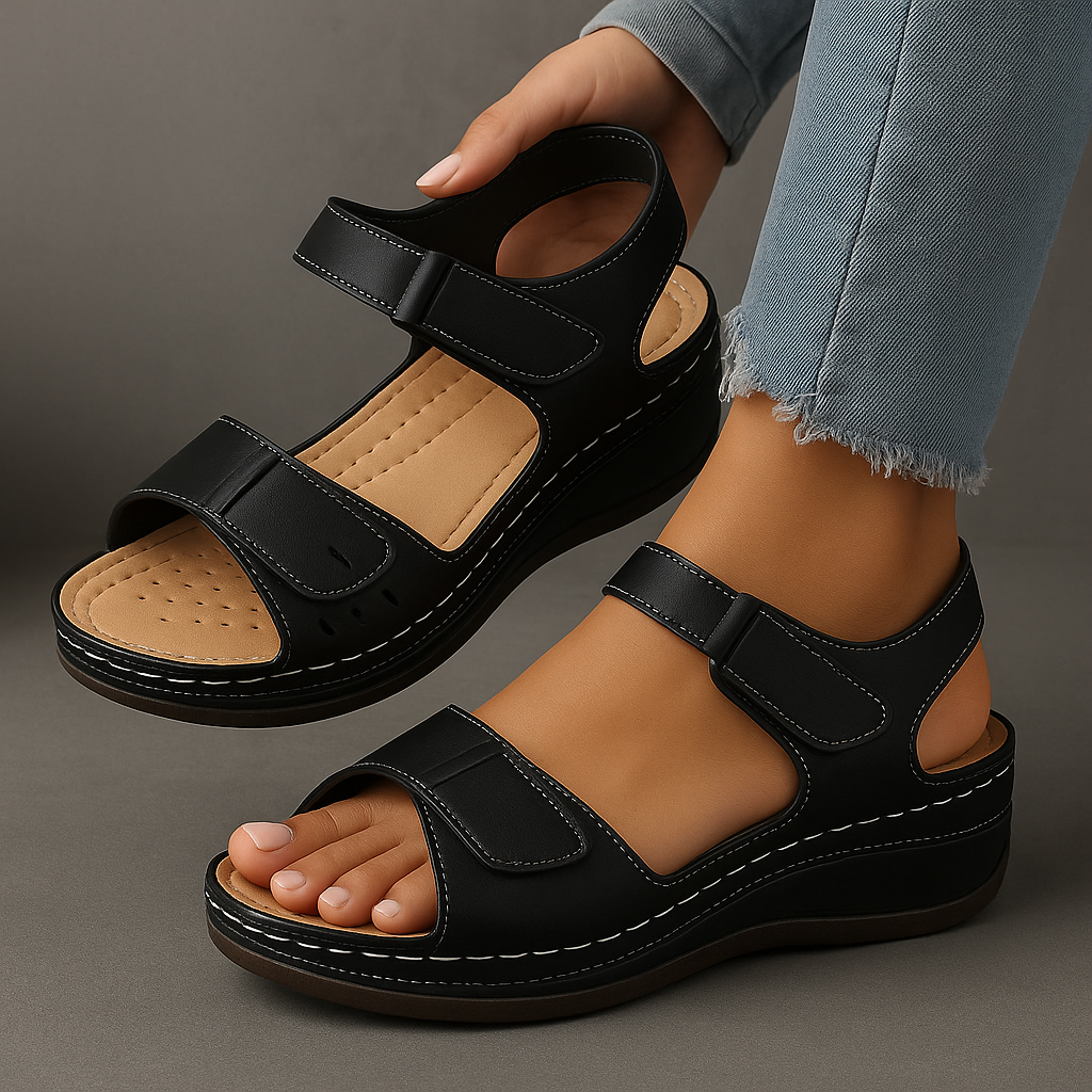 Elfreda - Orthopedic Sandals with Wedge Heel