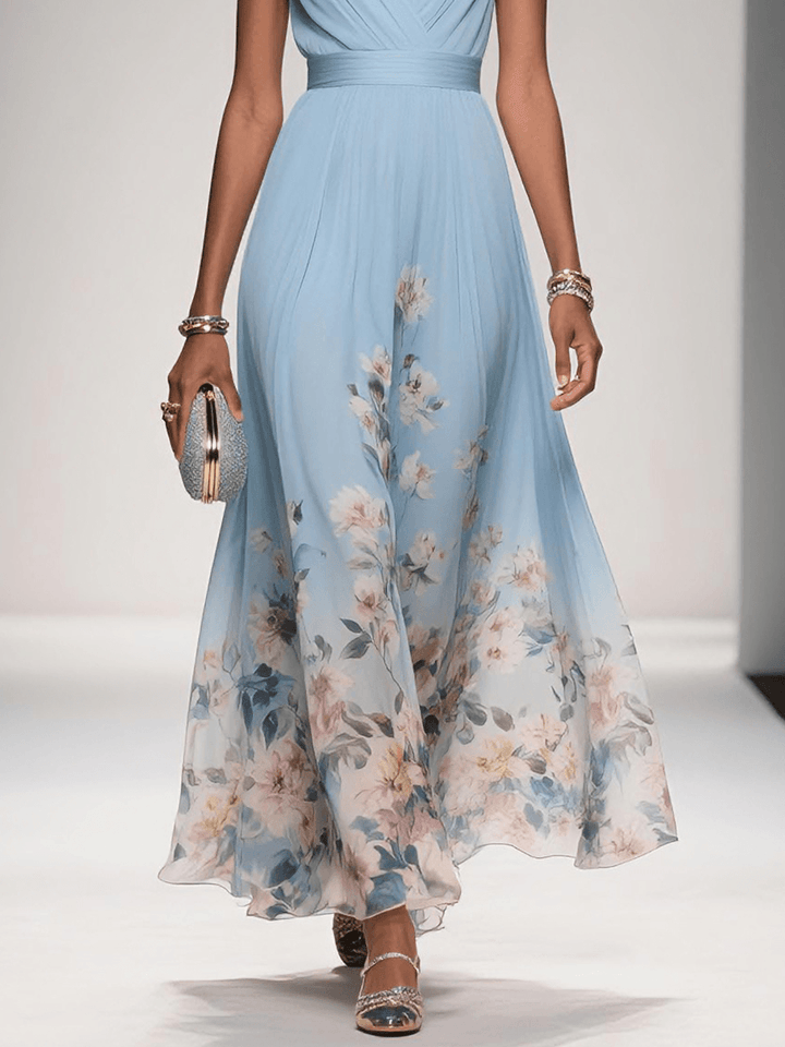 Alys - Floral Print Wedding Guest Dress