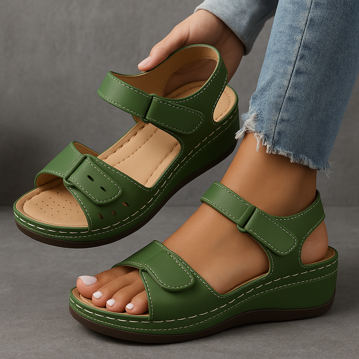 Elfreda - Orthopedic Sandals with Wedge Heel
