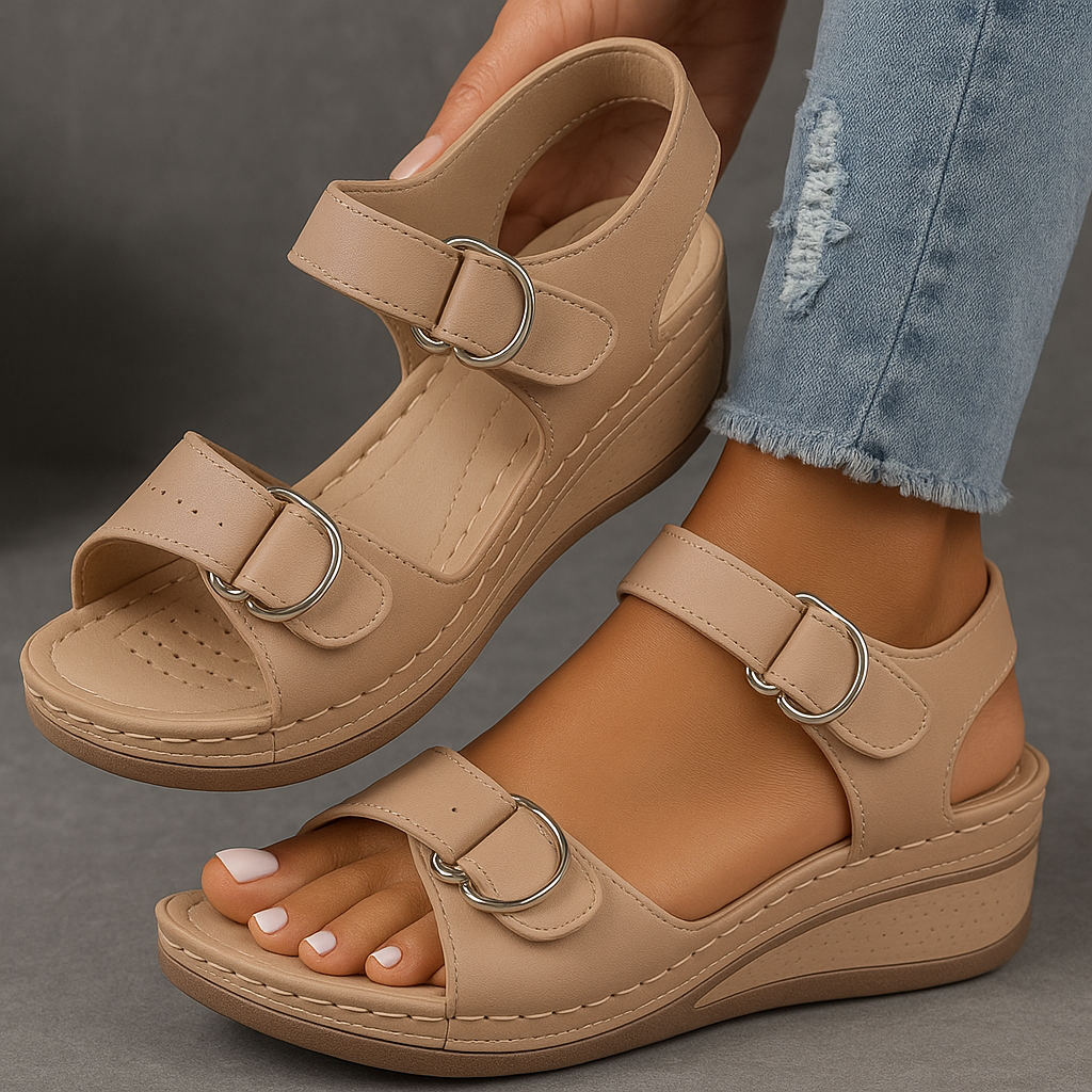 Elfreda - Orthopedic Sandals with Wedge Heel