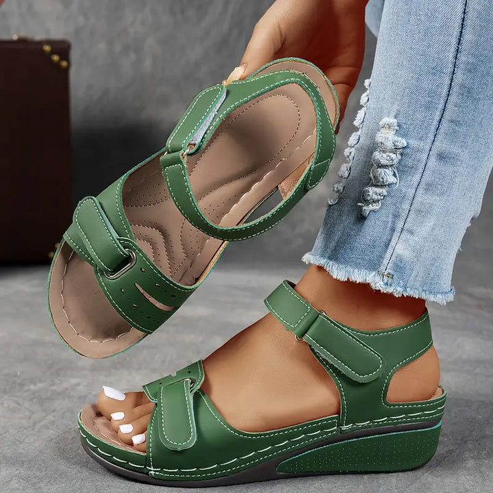 Elfreda - Orthopedic Sandals with Wedge Heel