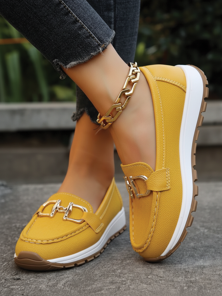Chrissy - Flat Buckle Loafers