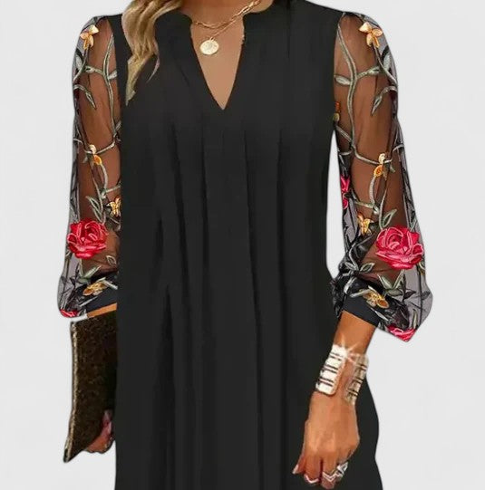 Esme - Sophisticated Mini Dress | Black