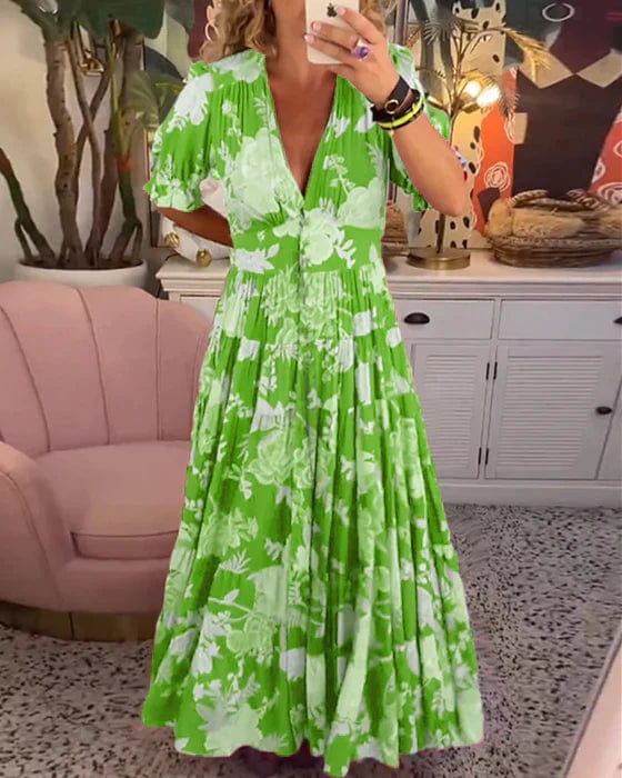 Tori - Romantic Maxi Floral Dress