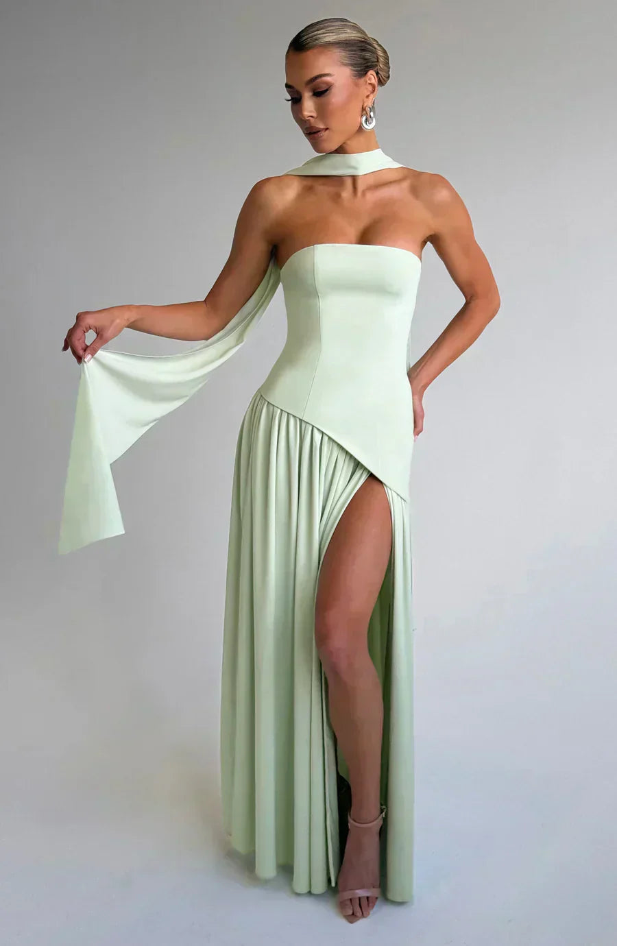 Dulcie - Elegant Wedding Guest Asymmetric Dress
