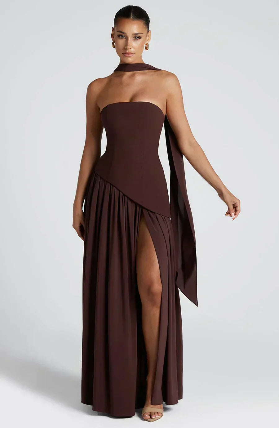 Dulcie - Elegant Wedding Guest Asymmetric Dress