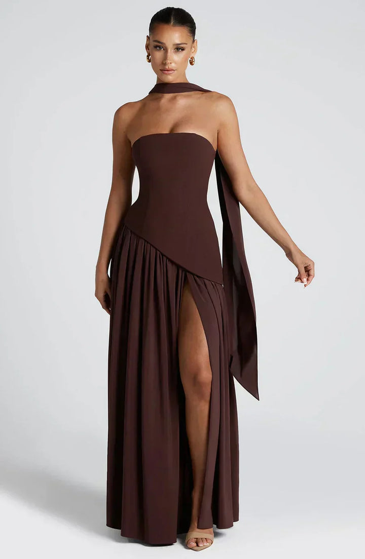 Dulcie - Elegant Wedding Guest Asymmetric Dress