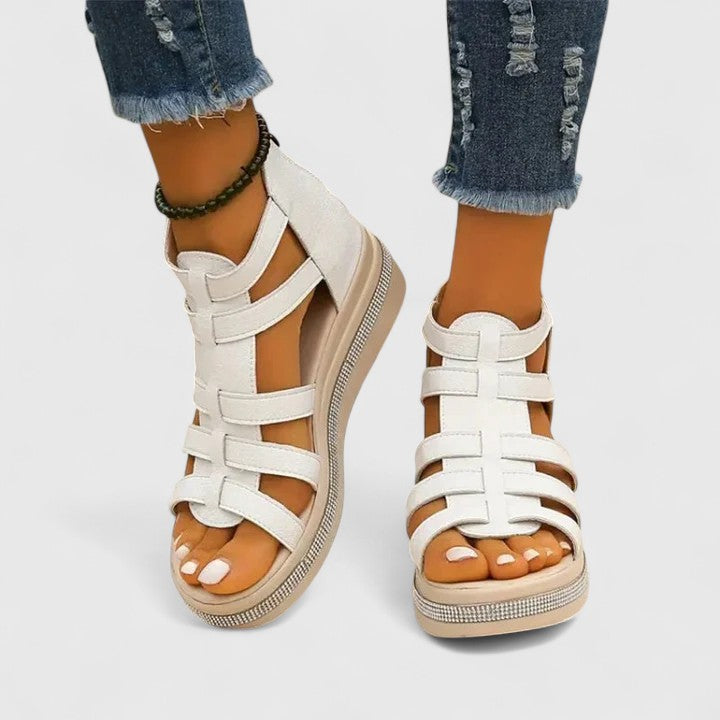 Mira - Glamorous Wedge Orthopedic Sandals