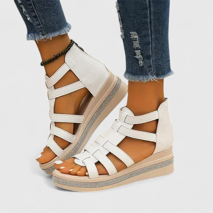 Mira - Glamorous Wedge Orthopedic Sandals