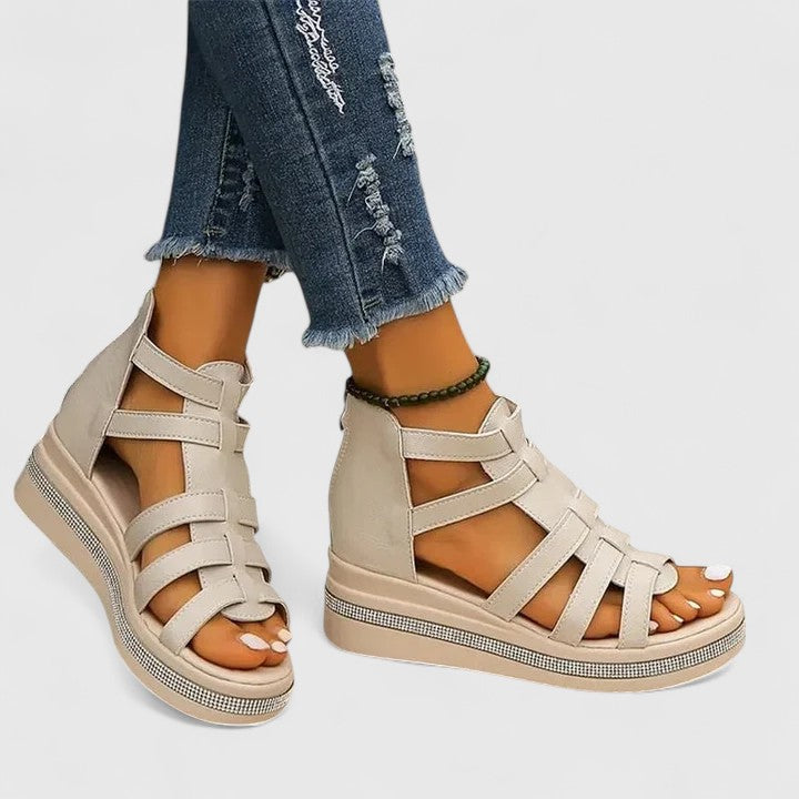 Mira - Glamorous Wedge Orthopedic Sandals