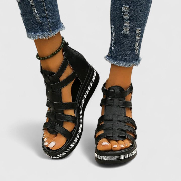 Mira - Glamorous Wedge Orthopedic Sandals