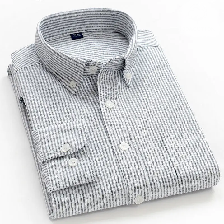Tristan - Classic Striped Cotton Mens Top